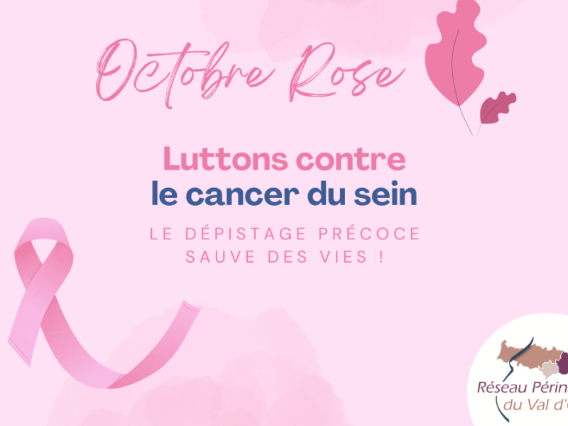 OCTOBRE ROSE : Luttons contre le cancer du sein