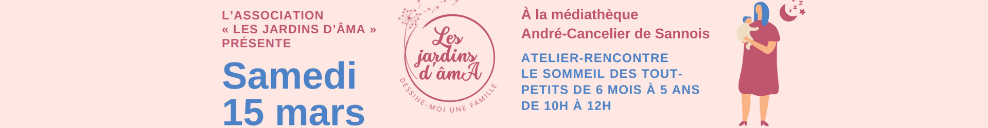 Atelier-Rencontre : Le sommeil du tout-petit (de 6 mois à 5 ans)