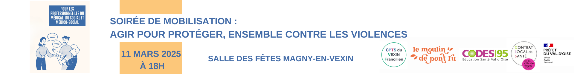 Soirée de mobilisation : AGIR POUR PROTÉGER, ENSEMBLE CONTRE LES VIOLENCES